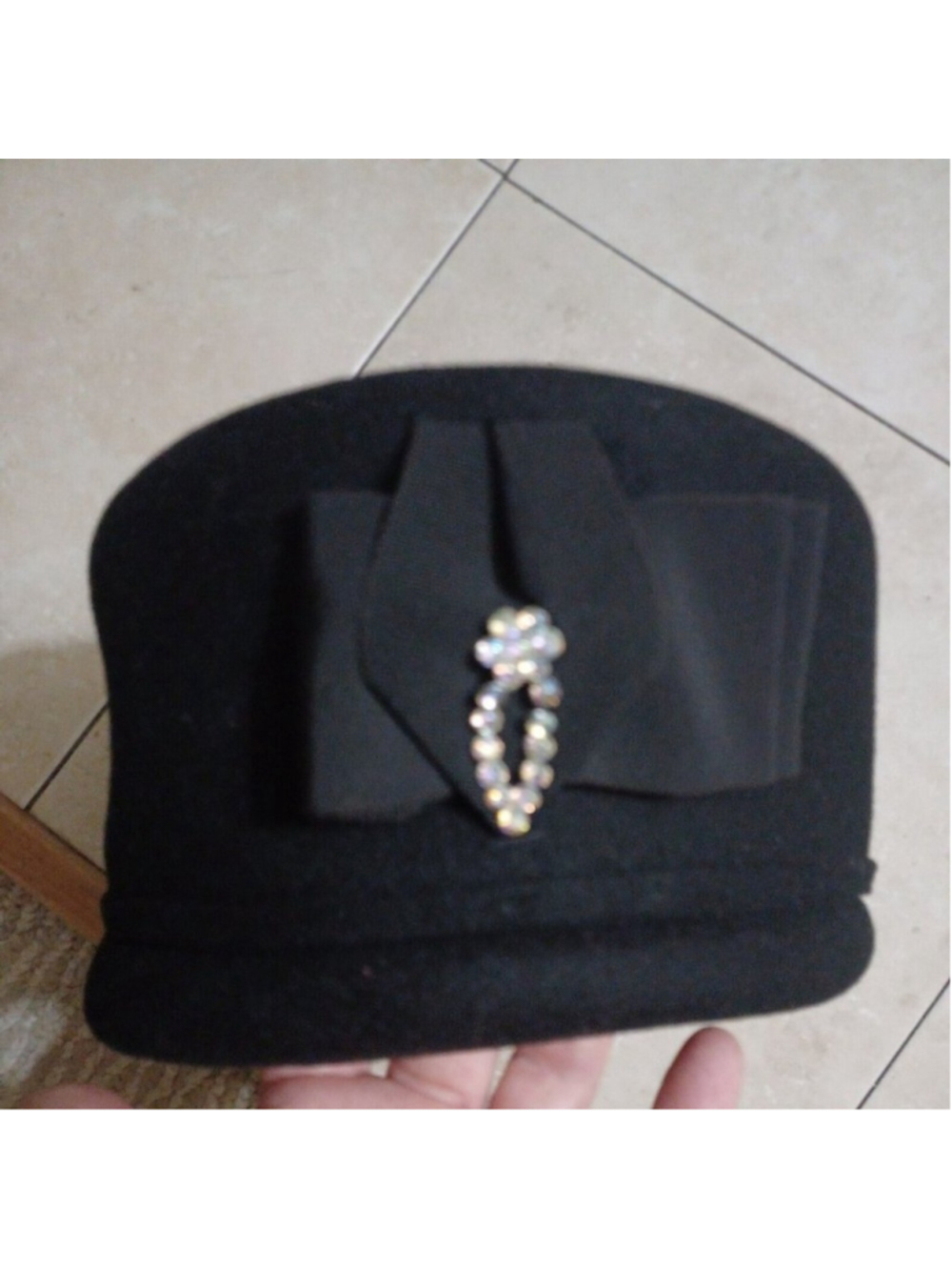 Vintage Hubbard Felt‎ Pill Box Hat Canada Handmade